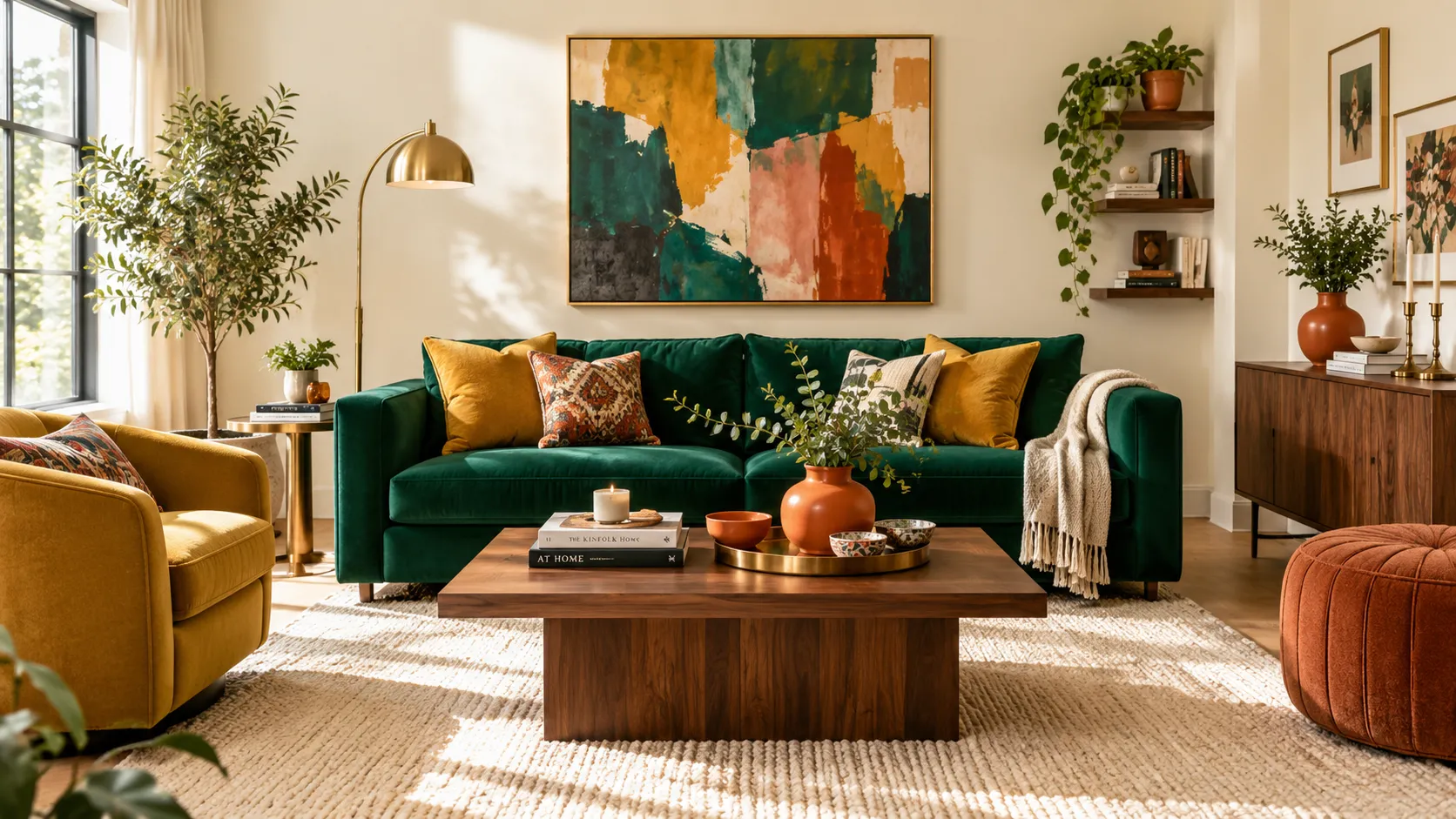 modern colorful living room