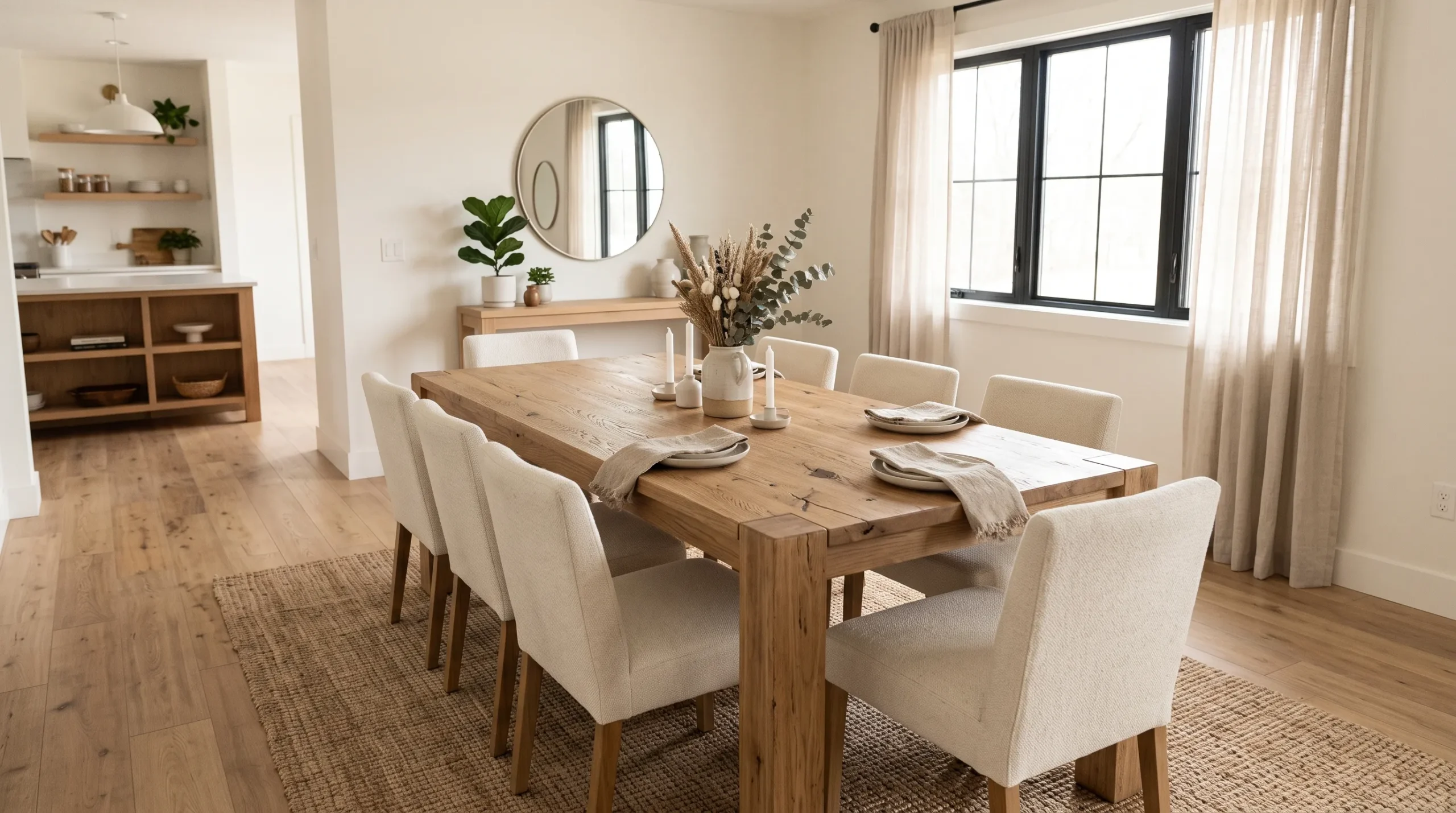 modern farmhouse dining room