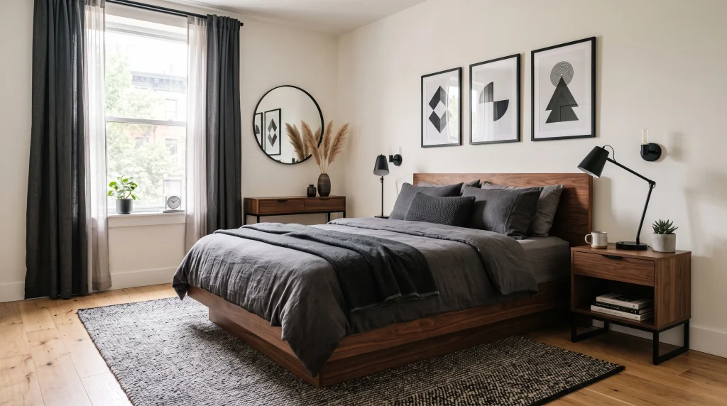 modern mens bedroom