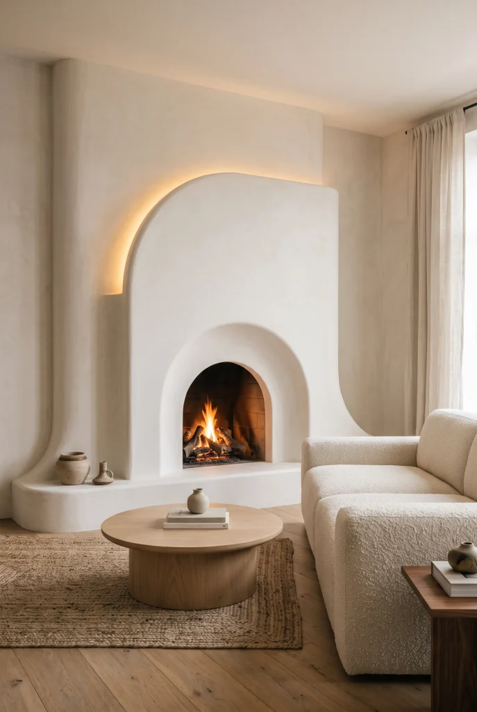 Arched Fireplace Opening