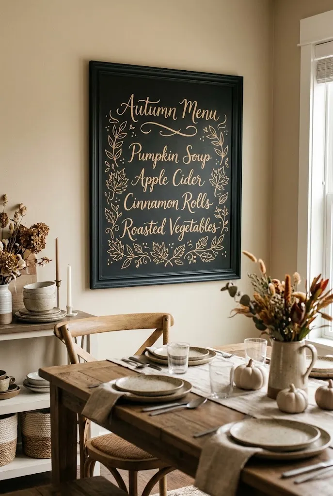 Autumn Menu Board