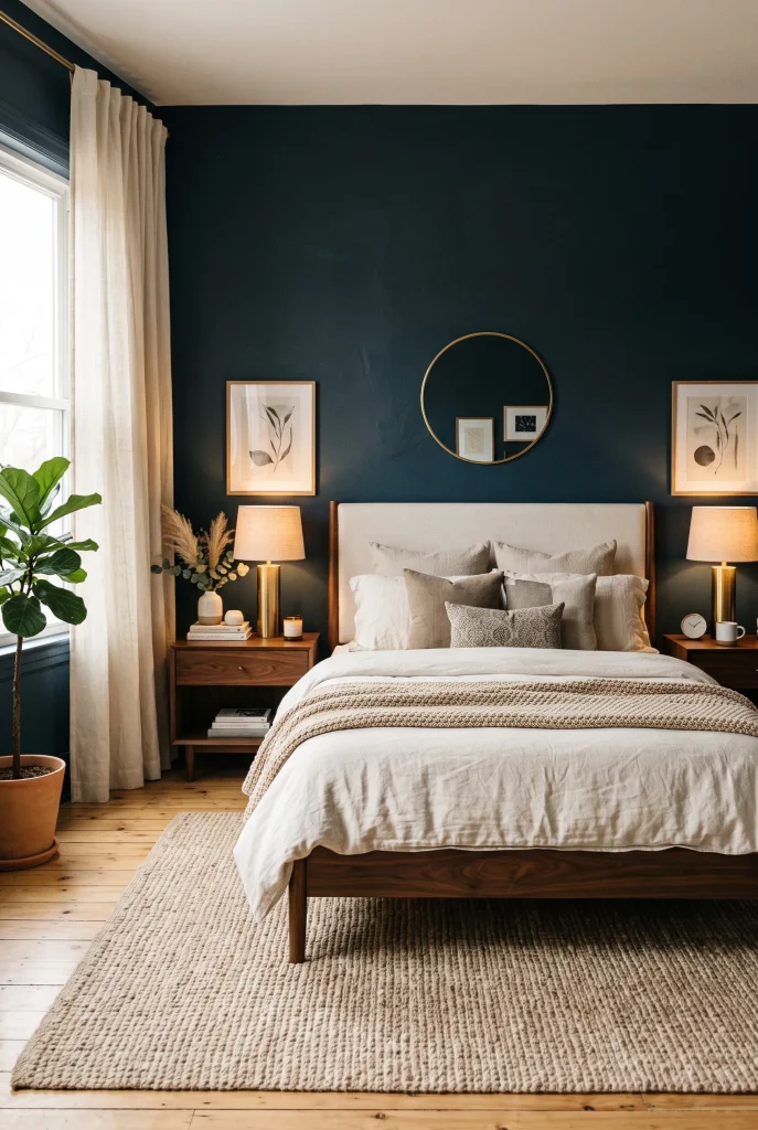 Blue and Walnut