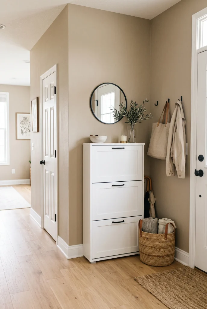 Corner Shoe Cabinet
