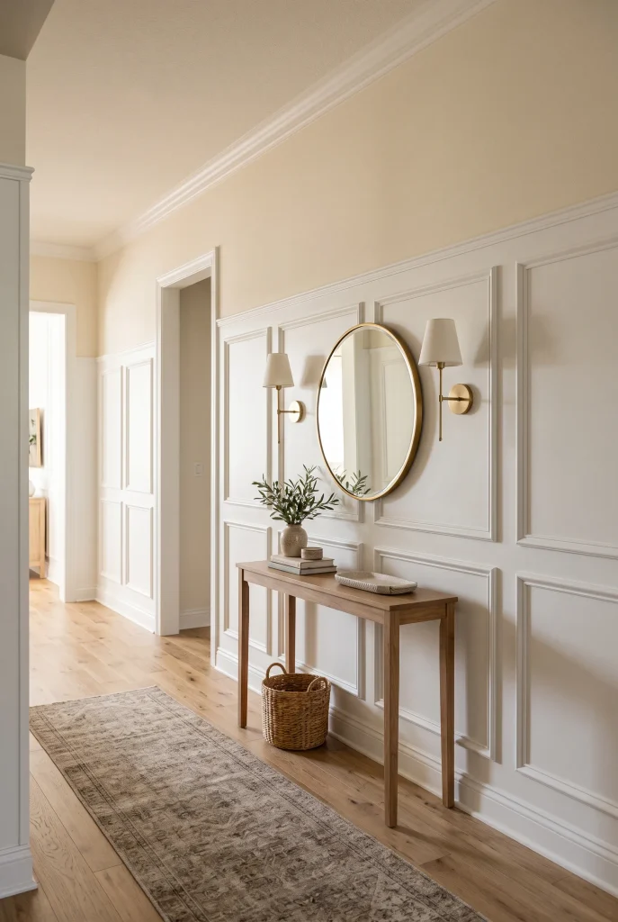 Cozy Hallway Molding
