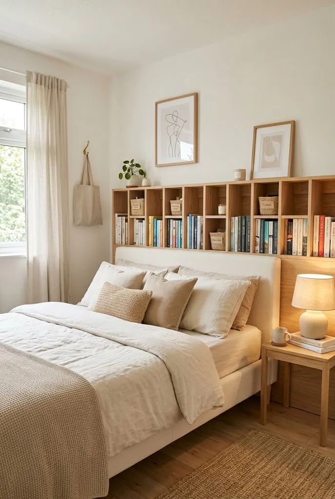 DIY Storage Headboard