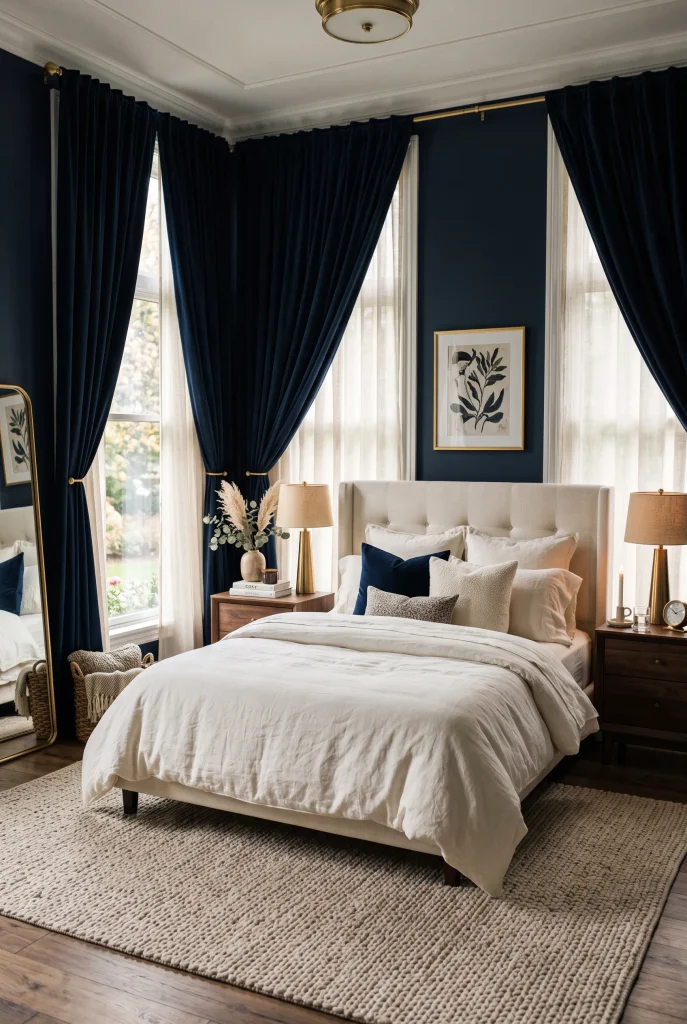 Dark Blue Curtains