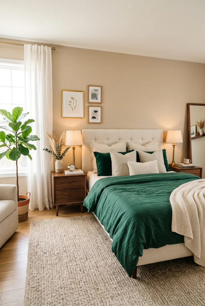 Emerald Green Bedding