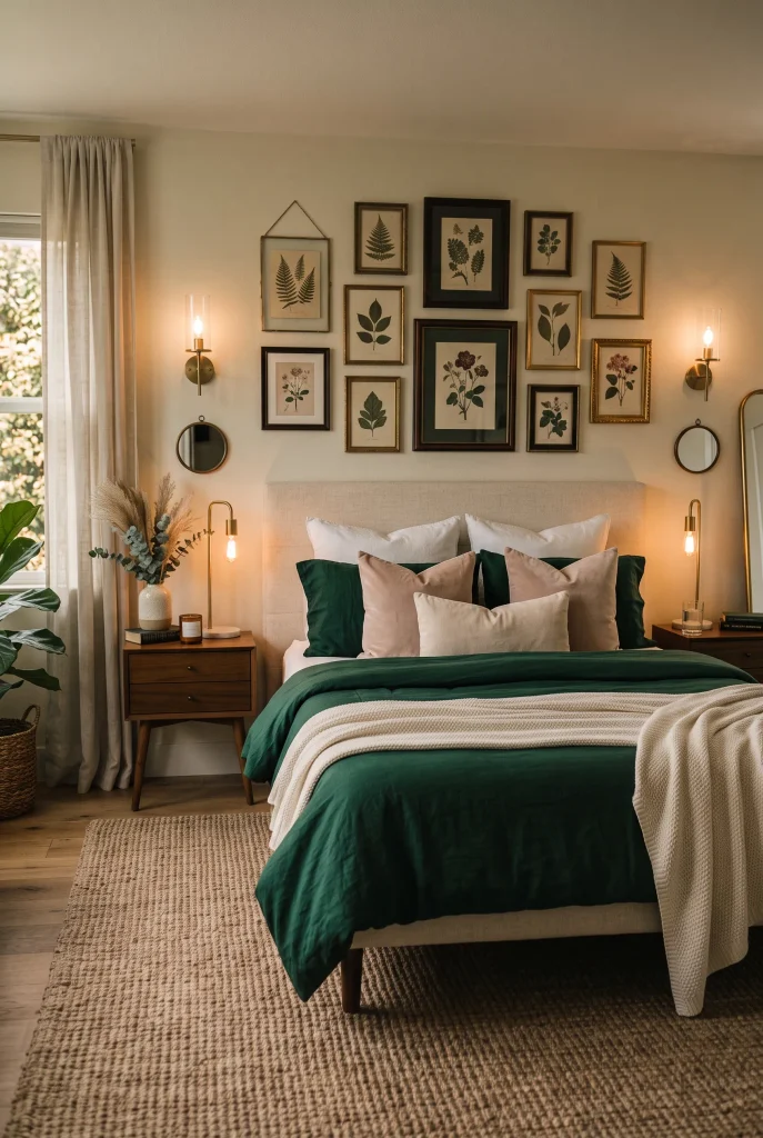 Emerald and Blush
