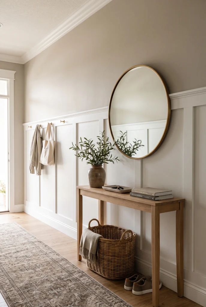 Entryway Half-Wall Panels