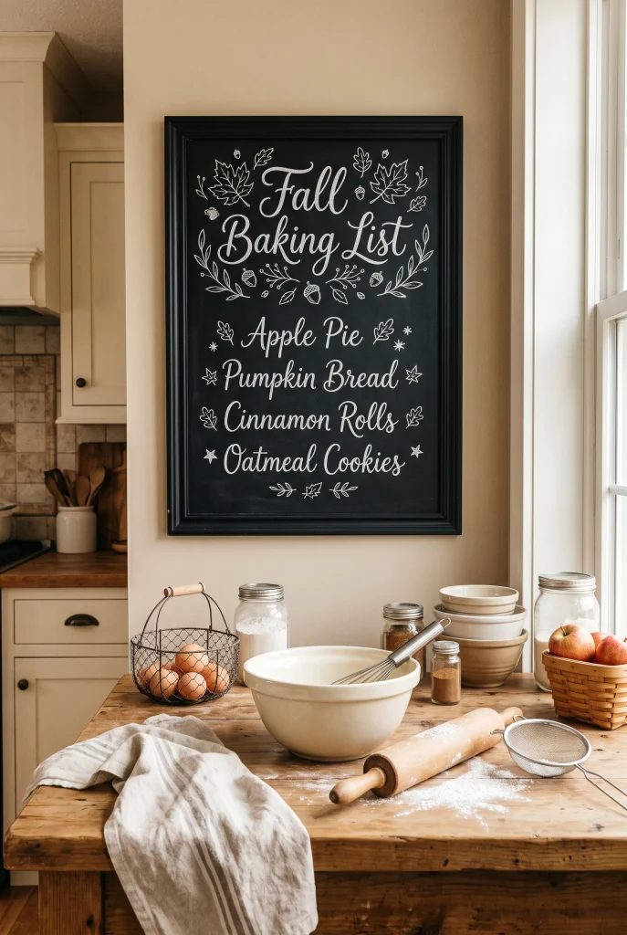 Fall Baking List