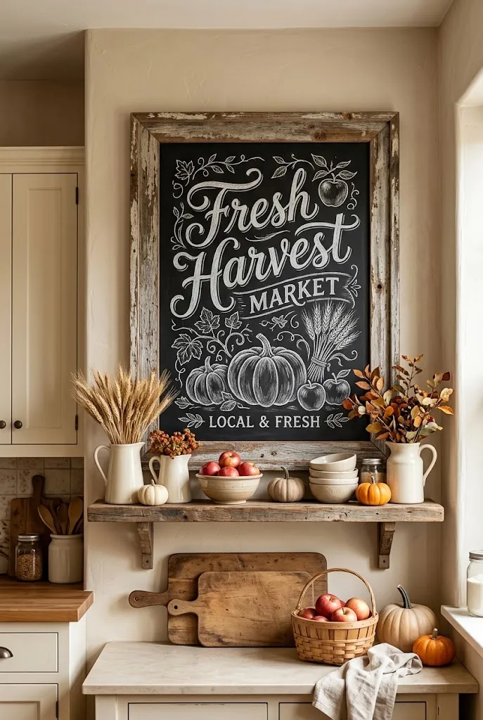 Harvest Market Sign