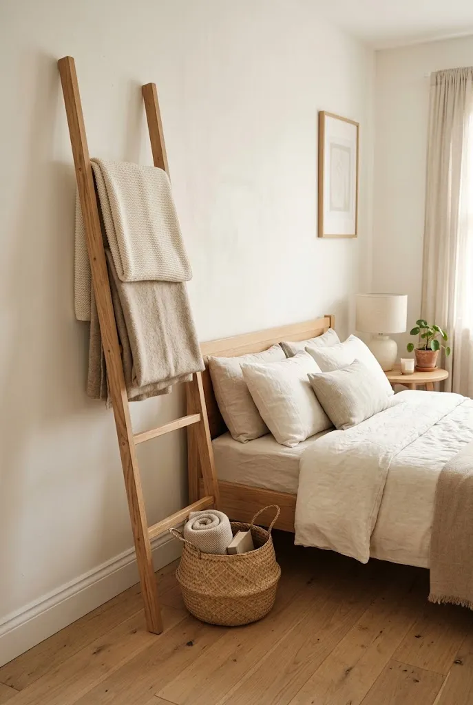 Ladder Blanket Rack