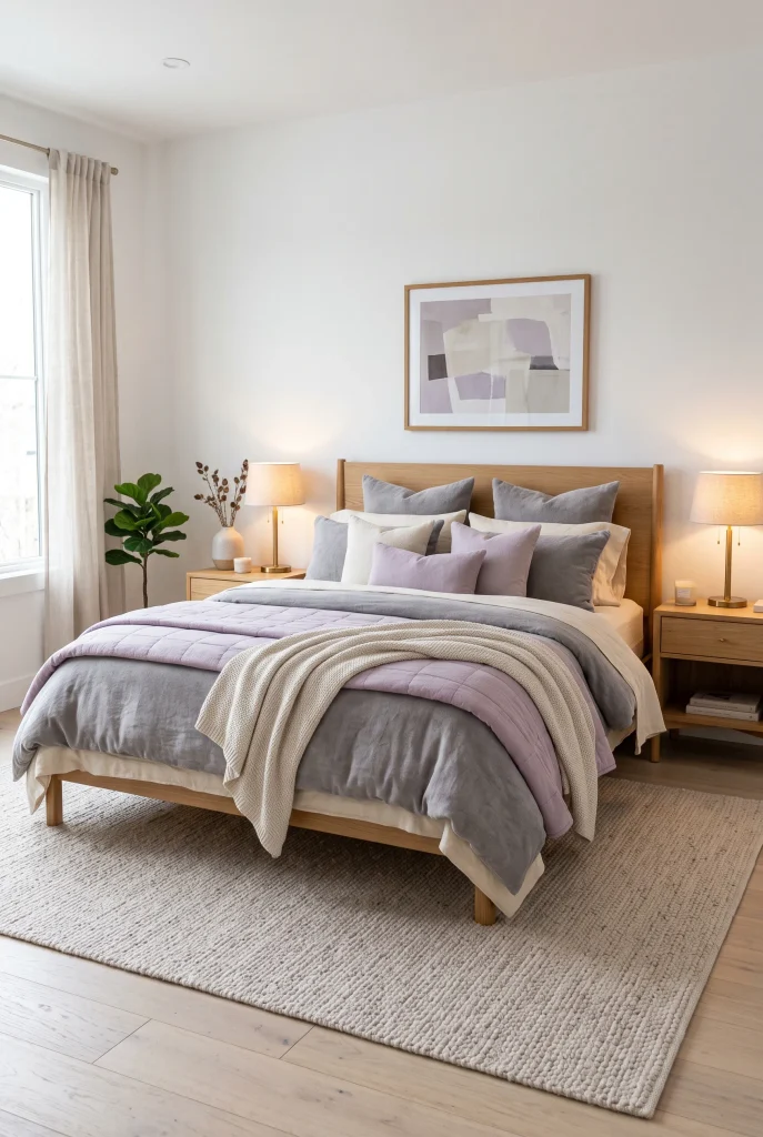 Lavender Bedding Layers