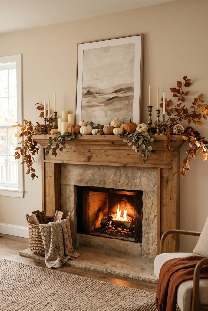 Layered Fall Mantel