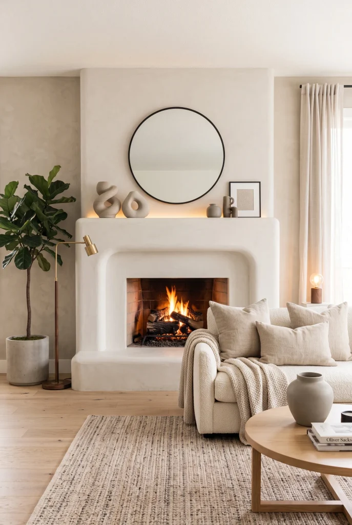 Plaster Fireplace