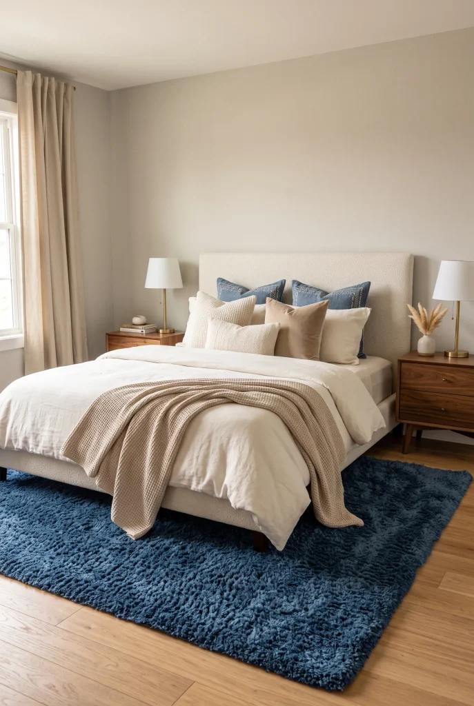 Plush Blue Rug