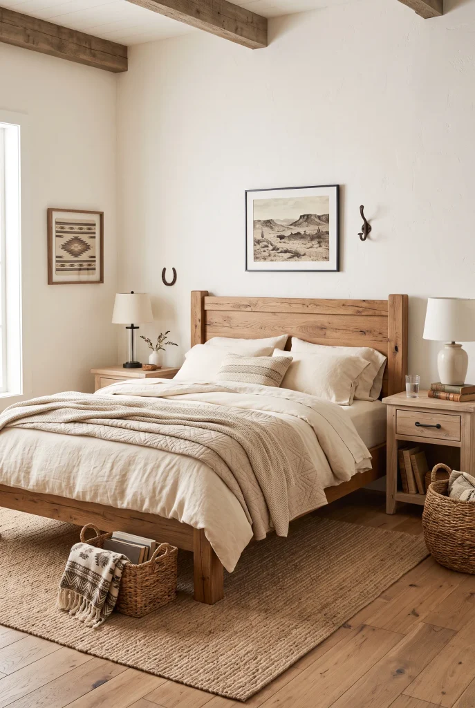 Rustic Wood Bed