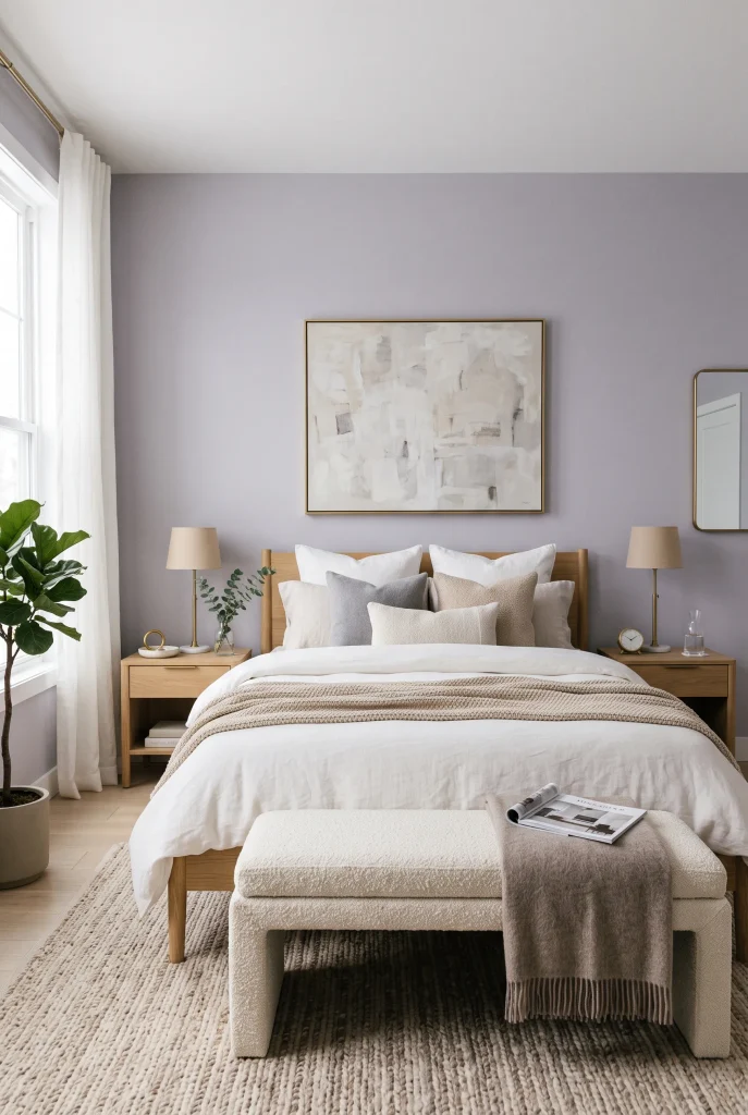 Soft Lavender Walls