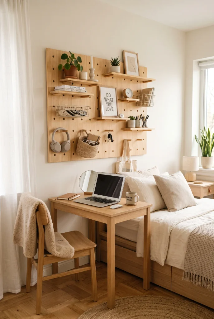 Vertical Pegboard Storage