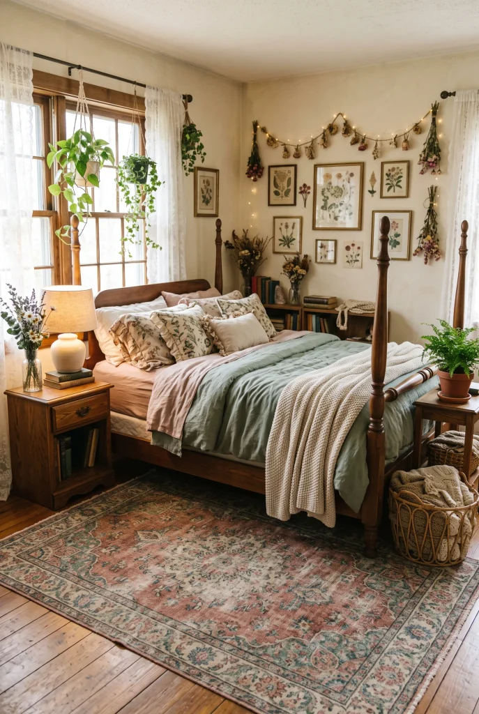 Vintage Floral Rug