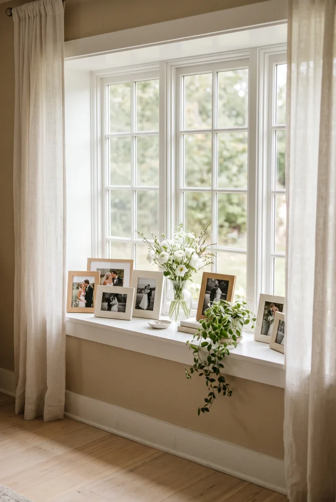 Wedding Photo Window Display