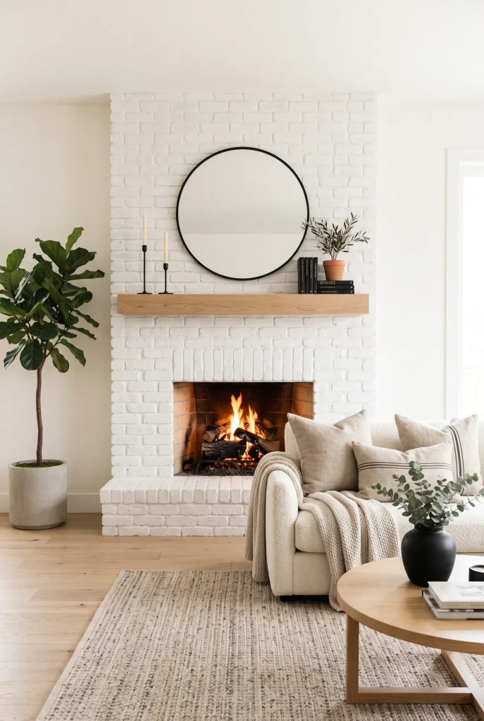 Whitewashed Brick
